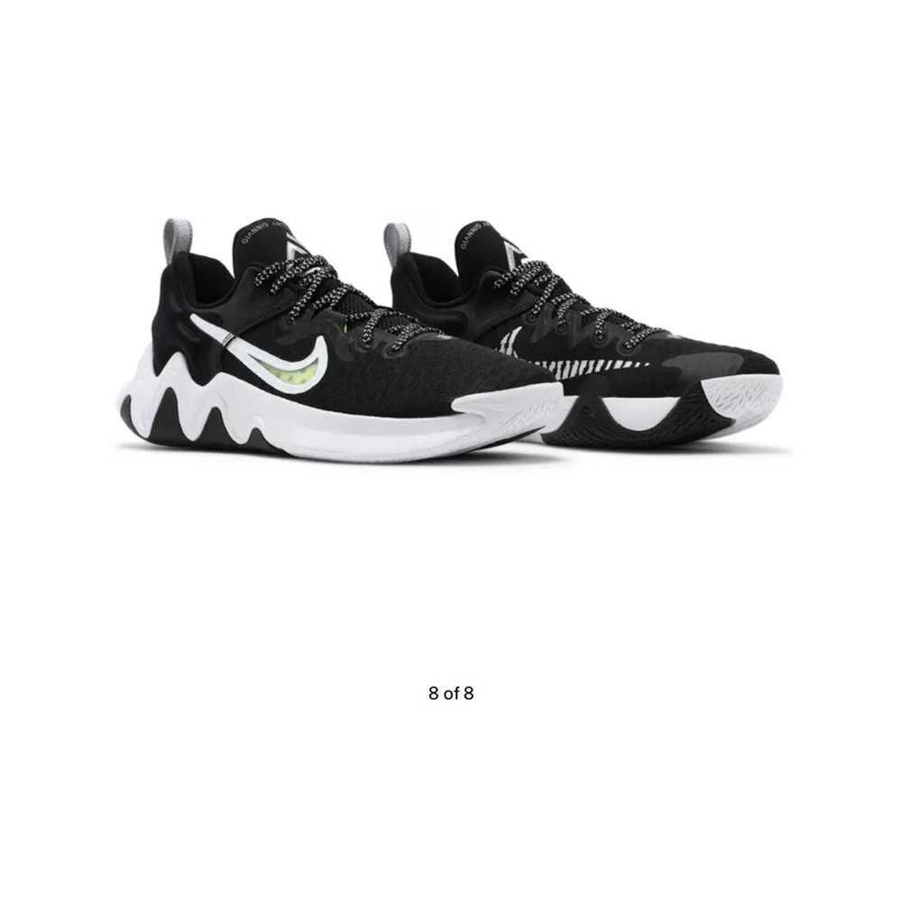 Nike Giannis Immortality Men Black/White Athletic Running Shoes